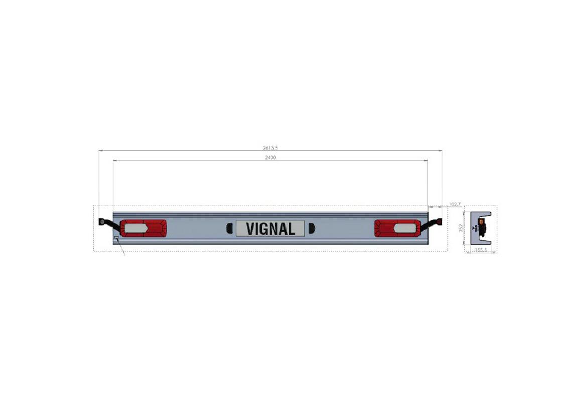Complete rear bumper LED lamps